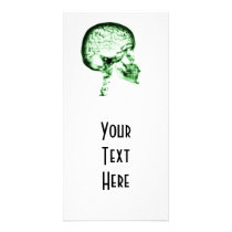 X-RAY SKULL BRAIN - GREEN