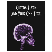 X-RAY SKULL BRAIN - PURPLE