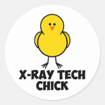 X Ray Tech Chick Stickers