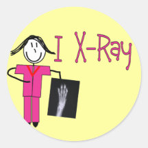 X-Ray Tech Gifts Round Sticker