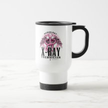 X-Ray Tech Pink Caduceus Mug
