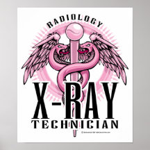 X-Ray Tech Pink Caduceus Posters