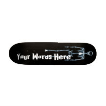 X-Ray Vision Blue Single Skeleton Boards Skateboard Decks