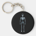 X-Ray Vision Blue Single Skeleton Key Chains