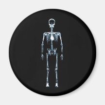 X-Ray Vision Blue Single Skeleton Magnet