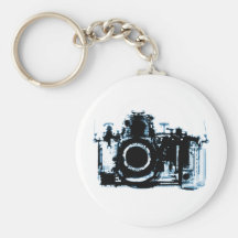 X-RAY VISION CAMERA BLACK BLUE KEYCHAINS