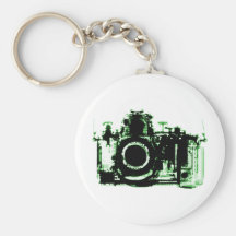 X-RAY VISION CAMERA BLACK GREEN KEY CHAIN