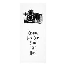X-RAY VISION CAMERA - BLACK & WHITE PERSONALIZED RACK CARD