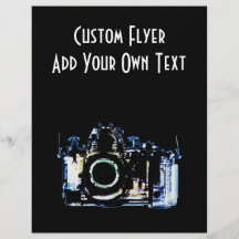 X-RAY VISION CAMERA - ORIGINAL BLUE PERSONALIZED FLYER