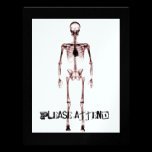 X-Ray Vision Single Skeleton White Red invitations