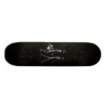 X-RAY VISION SKELETON COUPLE TRAVELING B&W SKATE BOARD