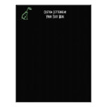 X-RAY VISION SKELETON DOG SITTING - GREEN LETTERHEAD TEMPLATE