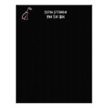 X-RAY VISION SKELETON DOG SITTING - PINK LETTERHEAD