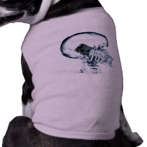 X-RAY VISION SKELETON SKULL ON PHONE - BLUE