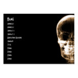 X-RAY VISION SKELETON SKULL - ORANGE BUSINESS CARD TEMPLATES