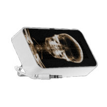 X-RAY VISION SKELETON SKULL - ORANGE PC SPEAKERS