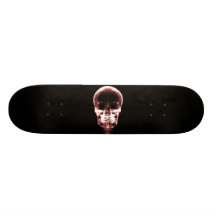 X-RAY VISION SKELETON SKULL - RED SKATE DECKS