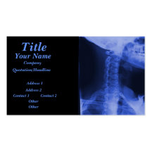 X-rayed 2 - Electromagnetic Blue Business Card