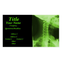 X-rayed 2 - Radioactive Green Business Cards