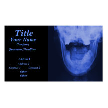 X-rayed 3 - Electromagnetic Blue Business Card Templates