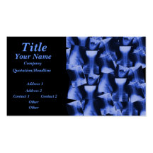 X-rayed - Electromagnetic Blue Business Card