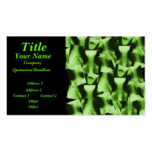 X-rayed - Radioactive Green Business Card Template