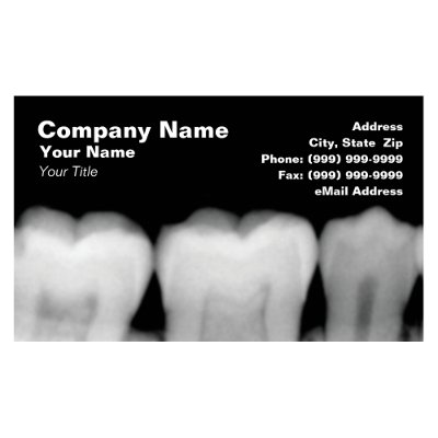 X-Rays of Teeth Business Cards by GeoPappas