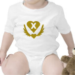 X-Winged-Heart-Heart.png Baby Bodysuits