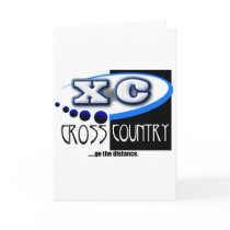 XC MOTTO - Go the Distance - CROSS COUNTRY Greeting Card