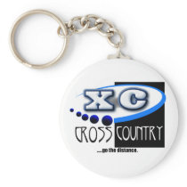 XC MOTTO - Go the Distance - CROSS COUNTRY Keychain