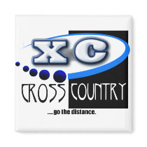 XC MOTTO - Go the Distance - CROSS COUNTRY Fridge Magnet