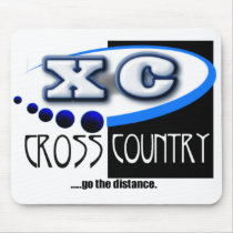 XC MOTTO - Go the Distance - CROSS COUNTRY Mouse Pads