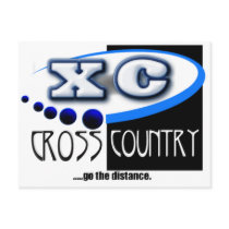 XC MOTTO - Go the Distance - CROSS COUNTRY Post Card