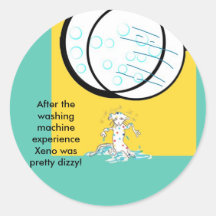xeno pg 5041 copy, After the washing machine ex... Round Sticker