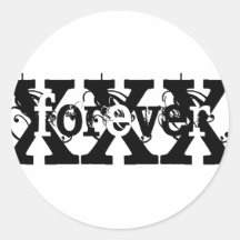XFOREVERX ROUND STICKER