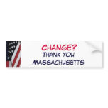 XG- Change?, Thank you Massachusetts Bumper Sticker