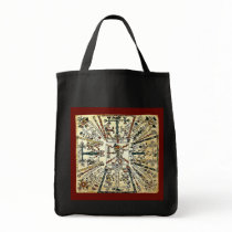 Xiuhtecuhtli Aztec Death God Canvas Bags