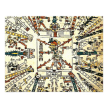 Xiuhtecuhtli Aztec Death God Personalized Invites