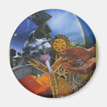 XIV Art Voyager Tarot Refrigerator Magnet