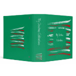 Xmas Brush Stripes green Binder