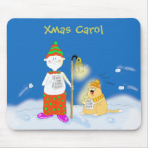 xmas carol mouse pad