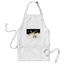 Xmas Dove / 3 Siamese cats Apron