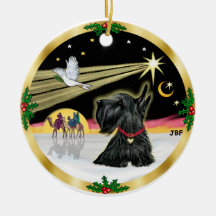 Xmas Dove - Scottish Terrier Christmas Tree Ornaments