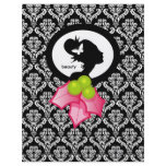 Xmas Flyer Salon Butterfly Woman Silhouette Holly