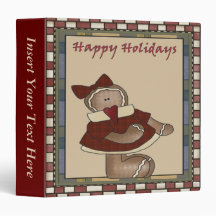Xmas Gingerbread Cookie Avery Binder