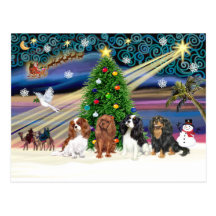 Xmas Magic-Cavalier Quad Post Cards