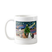 Xmas Magic - Five cats (AmSH) Coffee Mugs