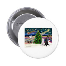 XMAS MAGIC-Poodle ST-Pair2 Pinback Button