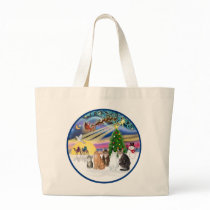 Xmas Magic (R) - Five cats (AmSH) Canvas Bag