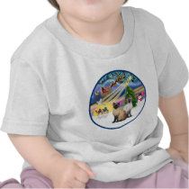 Xmas Magic (R) - Two Siamese cats Tshirt